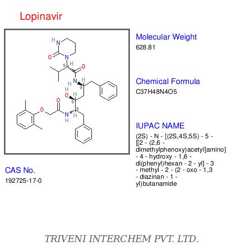 Lopinavir - White Solid, C31H42N2O5 | Antiviral, HIV Treatment, Protease Inhibitor