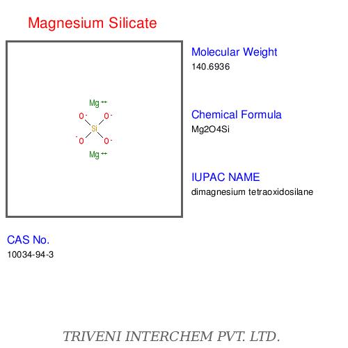 Magnesium Silicate - White Powder MgSiO3 CAS 13434-46-7 | High Purity Fine Particle Size Excellent Adsorption