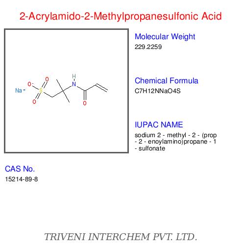 2-Acrylamido-2-Methylpropanesulfonic Acid - White Crystalline Powder, CAS 28041-86-8 | Reactive Hydrophilic Anionic Polymer Modifier, Water Soluble