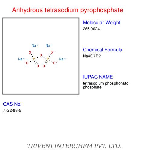 Anhydrous tetrasodium pyrophosphate