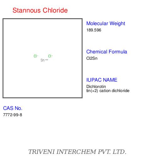 Stannous Chloride - White Crystalline Solid, Sncl2, Cas 7772-99-8 | High Purity, Reducing Agent, Tin-plating