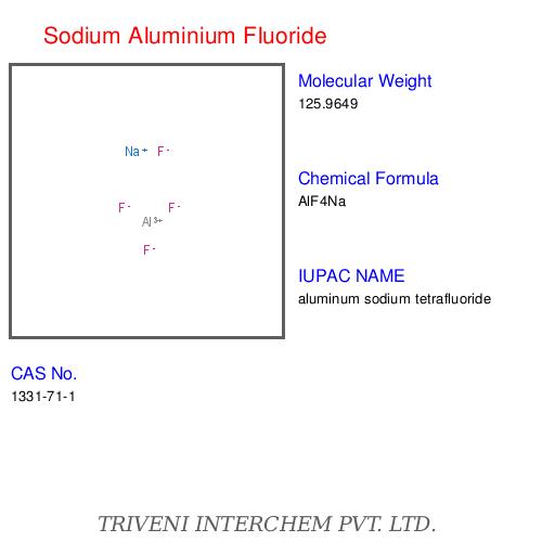 Sodium Aluminium Fluoride - White Crystalline Powder, Na3AlF6 | High Purity, Stable Compound, Enhanced Shelf Life