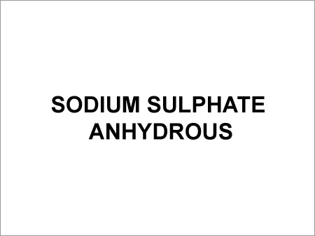 Sodium Sulphate Anhydrous