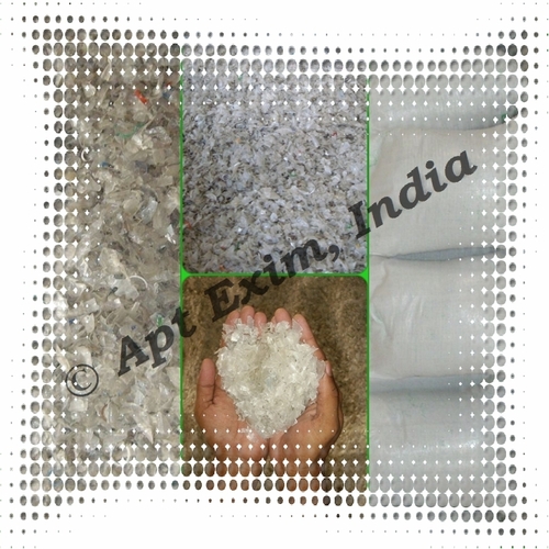 PET flakes hot washed green Color