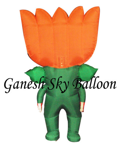 Orange Bjp Inflatable Costume