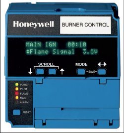 Metal Honeywell Ec/Rm 7800 Series Burner Control