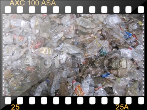 Hot washed clear white bottle flakes