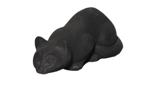 Cat Catching Prey Sculpture