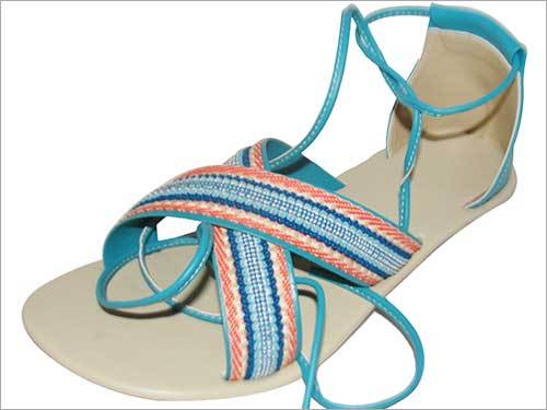 Blue Orange Sandals Uppers