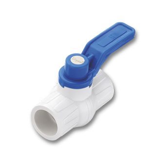 White And Blue Upvc Ball Valve