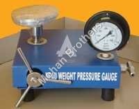 Dead Weight Pressure Gauge Tester - Stainless Steel, 1500 X 1000 X 80 Mm, Black/blue/silver | Accurate Result, Long Working Life, Lightweight, Ideal For Pressure Gauges Calibration