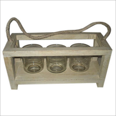 Wooden Candle Holders