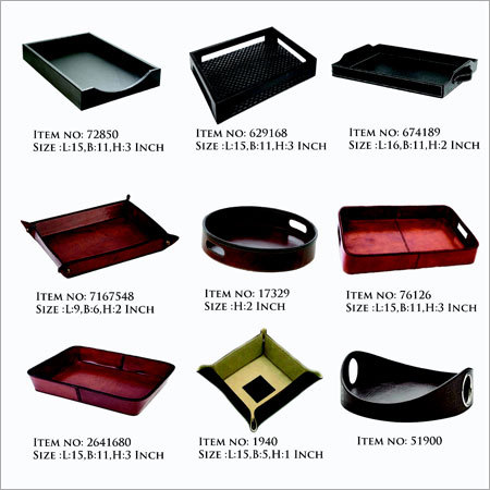 Leather Trays &  Desktop Sets
