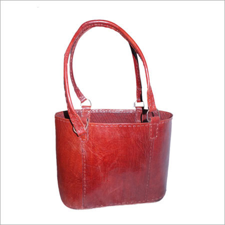 Leather Shopping Tote Bag