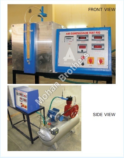 White Single Stage Air Compressor Test Rig