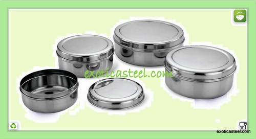 Utensil Sets Stainless Steel Puri Dabba