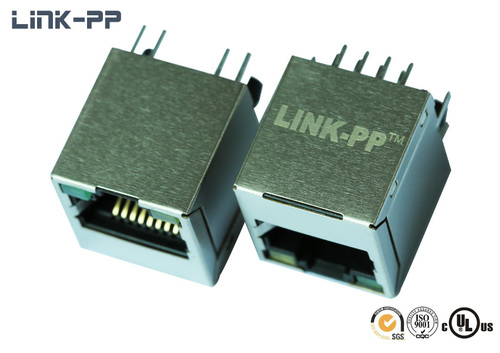 Vertical modular jack 10 / 100Base-T 0428786266 RJ45 connector with leds