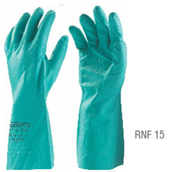 Rnf 15 (Rubber X Nitrile Gloves) Ce Marked Size: Length: 30Cm And 40Cm