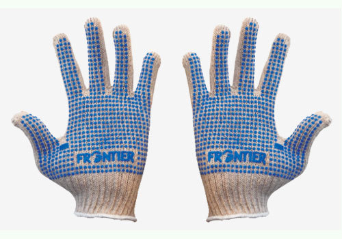 Machine Knit Dotted Gloves Size: S-Xl