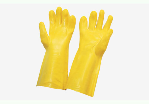 Pvc Supported Gloves Size: 30 Cm