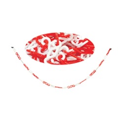 Plastic Chain - 6mm Thickness, 71mm Length | Lightweight, Durable, High Tensile Strength, Red & White Color