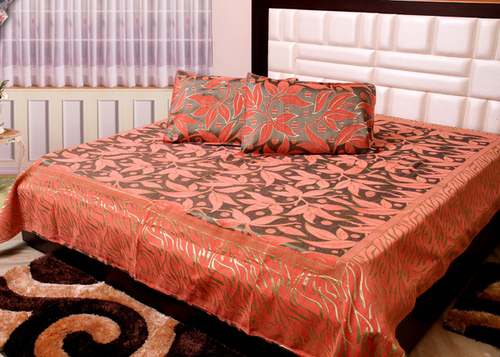 Bed Sheets - 100% Cotton, Printed Pattern | Quick Dry, Washable - Available in Six Designs and Nine Colors for Home & Hotel Use