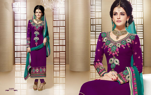 Crepe salwar kameez
