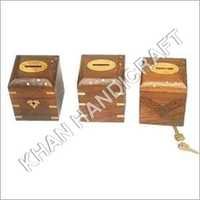 Wood Wooden Piggy Bank