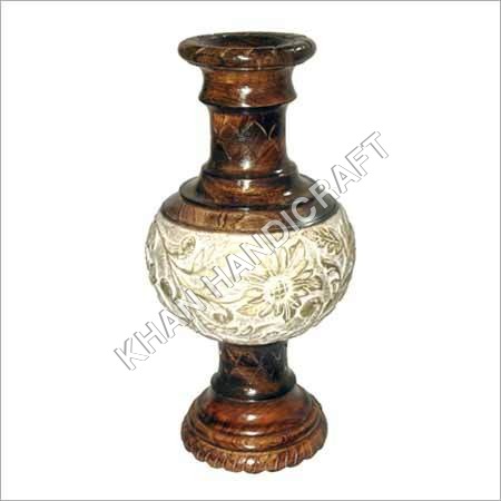 Wood Wooden Vase
