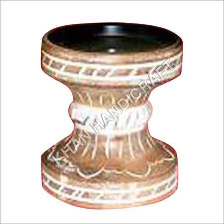 Candle Holder - Hand Built 6x4 Inches | White Rustic Cylindrical Shape Classical & Modern Design Ideal for Home Decor & Gifting