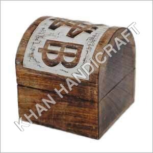 Wooden Round Box - Wood, Lightweight, White Rustic Finish | Antique Imitation Style, Polished, Termite Proof Design for Secure Storage