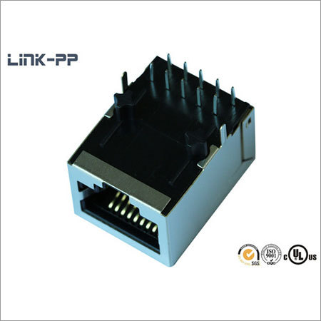 10 / 100 / 1000Base-T tab-down RJ45 connector without leds