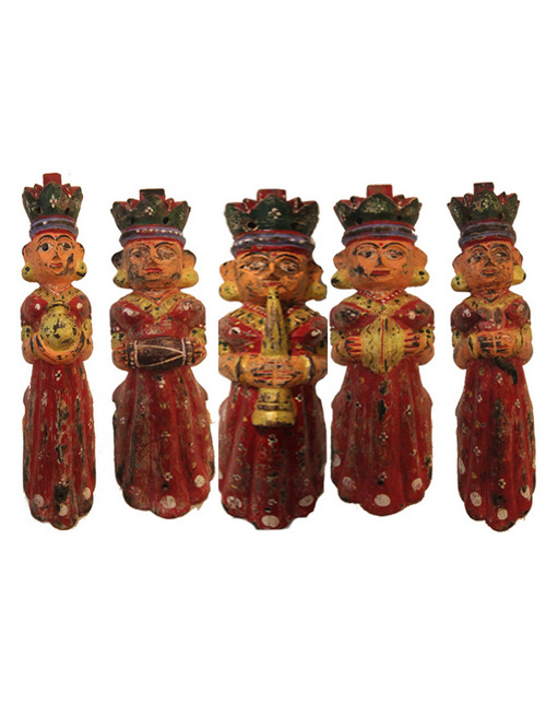 Wooden Musical Lady Figure