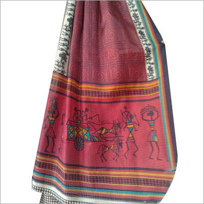 Ladies Hand Printed Sarees