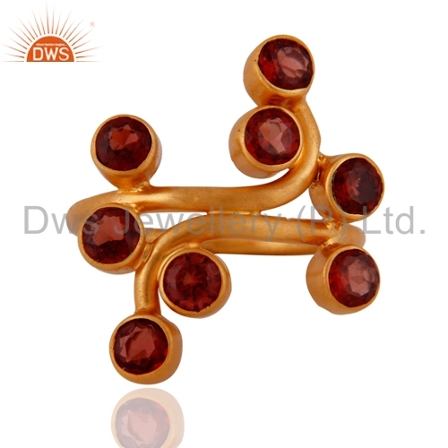 Wholesale Gemstone Gold Plated Finger Ring