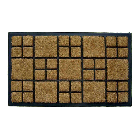 Rubber Backed Coir Rectangular Mat