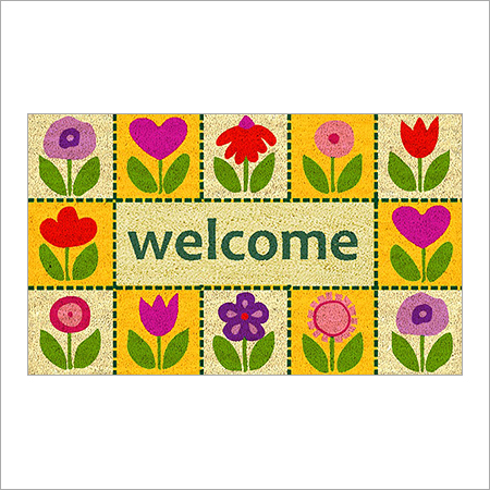 Pvc Backed Coir Welcome Mat