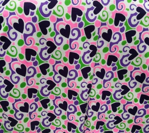 Two Thread Fleece Printed Fabric