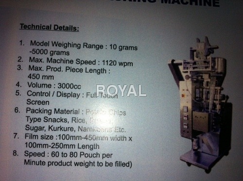 Multihead coller type pouch packing ma