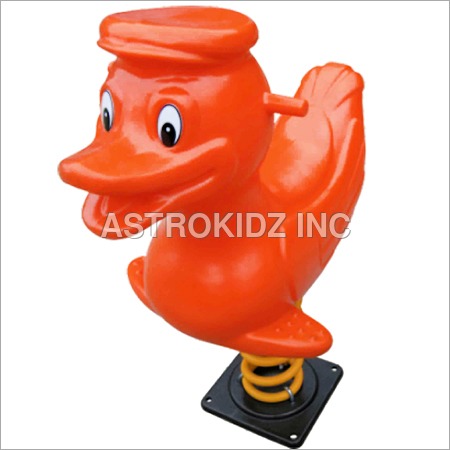 Plastic And Metal Duck Spring Rider