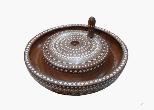 Inlaid Wooden Charkha, Chakki & Chati Madani