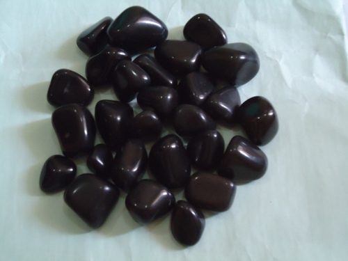 Black Polished Pebbles