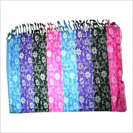 Flower Print Viscose Shawl