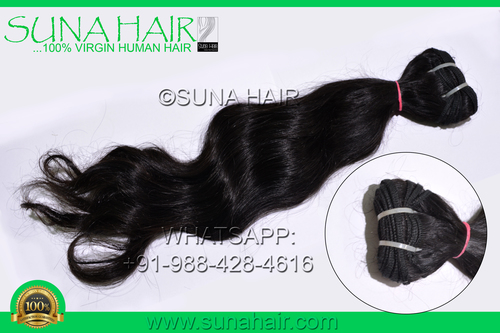 Single drawn remy straight human hair extension