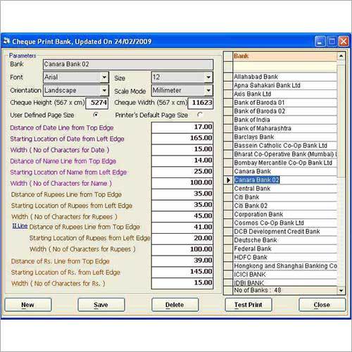 Cheque Software Design