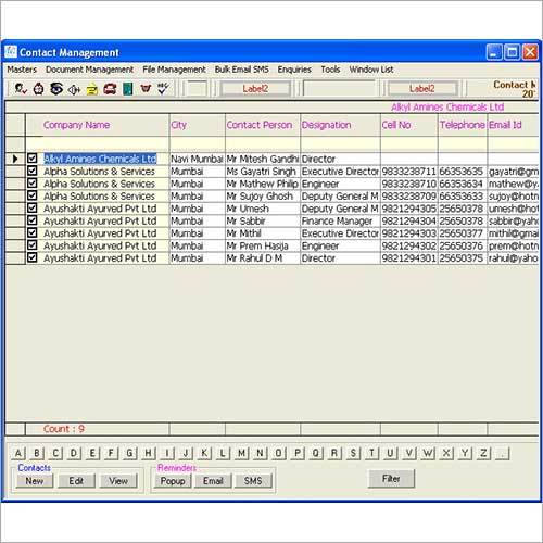 Contact Management Software Design