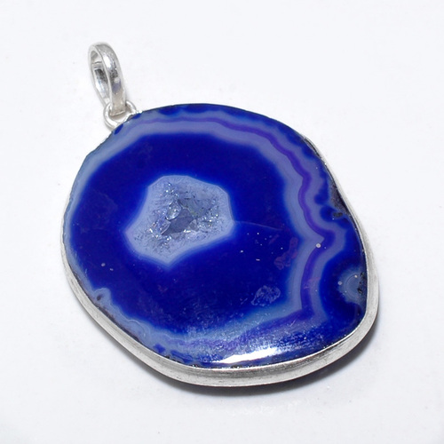 Pendants Beautiful Blue Druzy Pandent Ready To Wear 62Cts