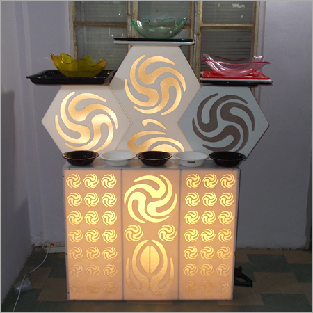 Acrylic Salad Display Counter