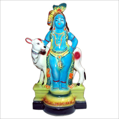 Ceramic Lord Krishna Statue