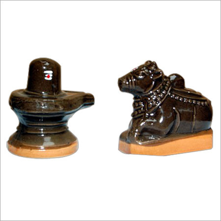 Ceramic Shivling Statue